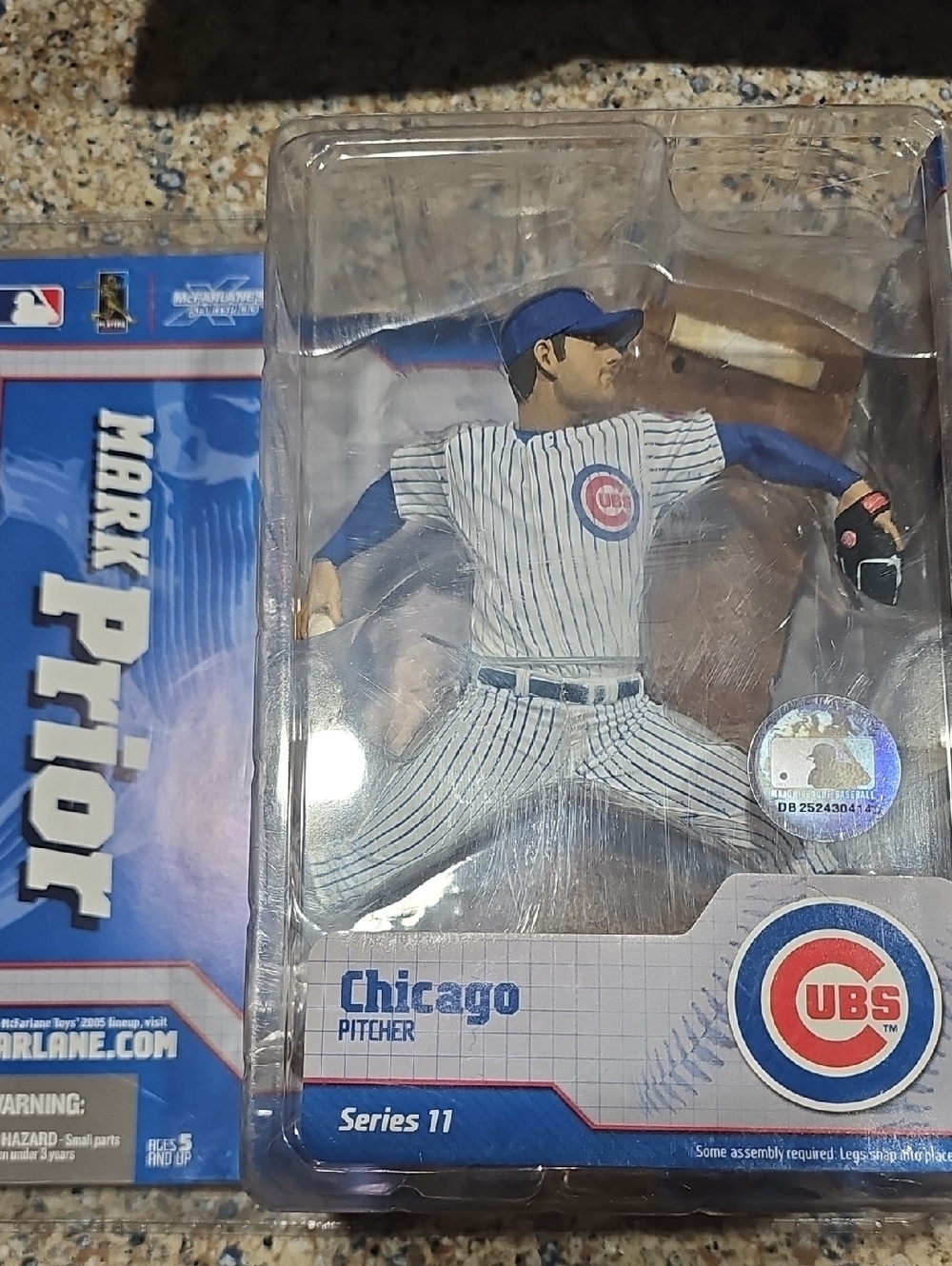 McFarlane NWT Chicago Cubs Pitcher Mark Prior Action Figure - Blue & White